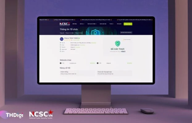 Công ty TNHH THDIGI đã đạt chứng nhận Website Tín nhiệm mạng