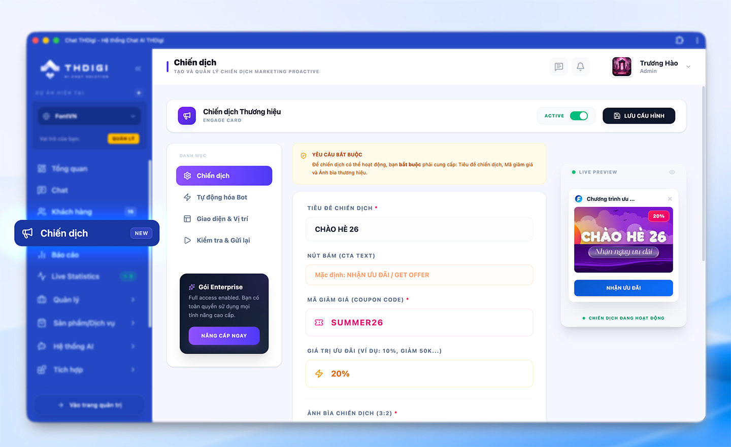 Dashboard Promote Marketing